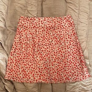 NWT Princess Polly floral satin skirt